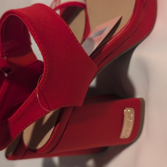 Juicy Couture Red and White Heeled Sandals - Picture 8 of 11